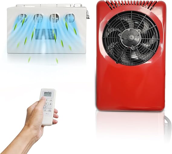 24V Rooftop RV Air Conditioner - Self-Contained 24 Volt DC Camper AC Unit for Trailers, Vans, Trucks - Efficient Cooling for RV AC Units & Vehicles