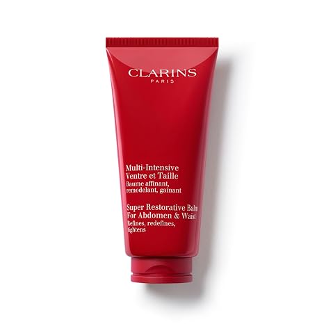Clarins Super Restorative Abdomen & Waist | Anti-Aging Body Cream For Mature Skin Weakened By Hormonal Changes | Visibly Redefines for Slimming Effect | Firms, Tightens & Tones Skin | 6.8 Ounces