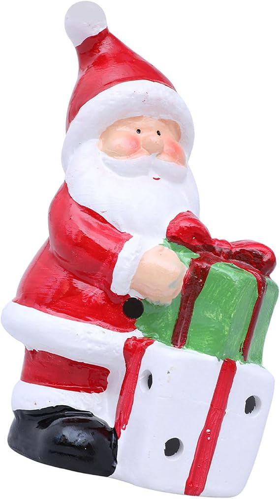 LED Glowing Ceramic Holiday Figurine Ornament Christmas Snowman Santa Statue For Living Room Dining Table Shelf Display Festives Ceramic Doll With Soft Lighting