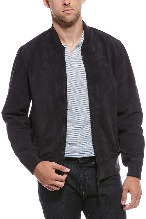[BLANKNYC] mens Quick Action Suede Bomber
