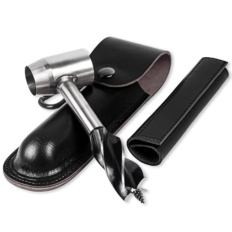 Survival Bushcraft Settlers Tool with Leather Protective Pouch and Hook