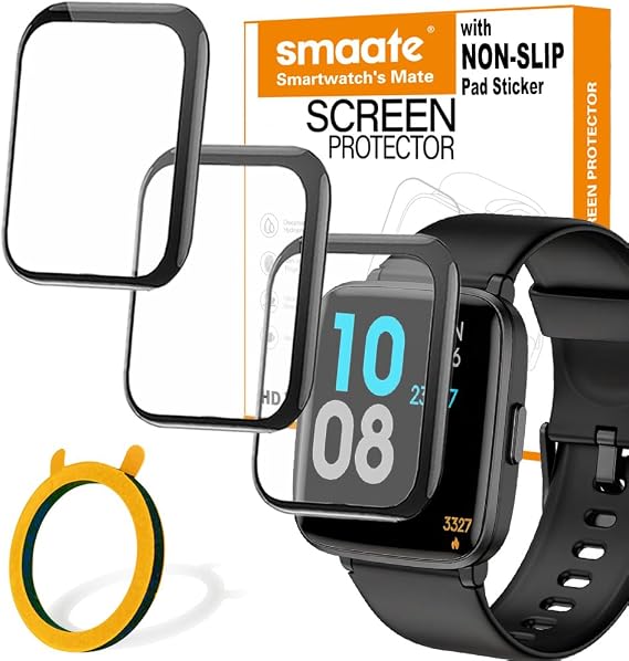 3D Screen Protector Compatible with 1.3 inches ID205L Smart Watch, and ID205 ID205U ID205G Veryfitpro LIVIKEY 1.3 smartwatch, 3-PACK, NOT compatible with 1.83" GRV FC1 or 1.8" fitpolo IDW19