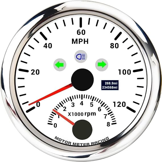 MOTOR METER RACING W PRO GPS Speedometer