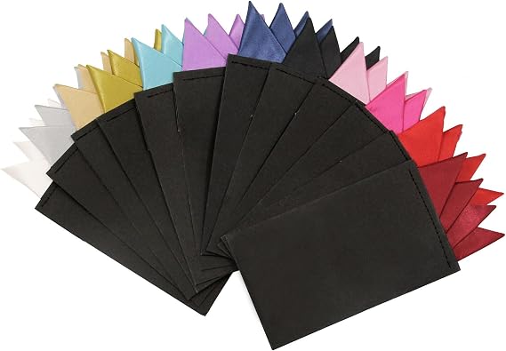 Mantieqingway Prefolded Pocket Squares for Men,Masculine Polyester Suit Handkerchiefs Pocket Hankies for Wedding Party