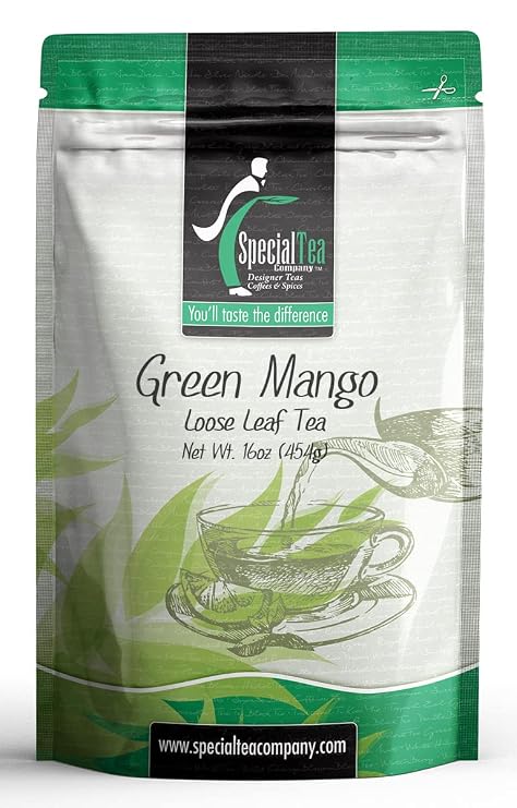 Special Tea Green Mango Green Tea, Loose Leaf 16 oz