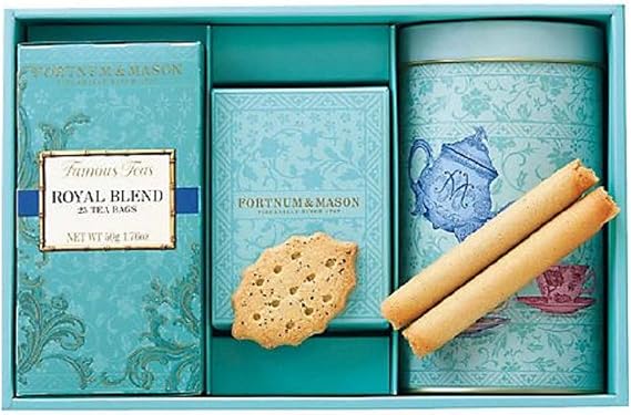 Fortnum and Mason FORTNUM AND MASON Black Tea, Tea, Tea Bags, Assorted Baked Goods Set RCS