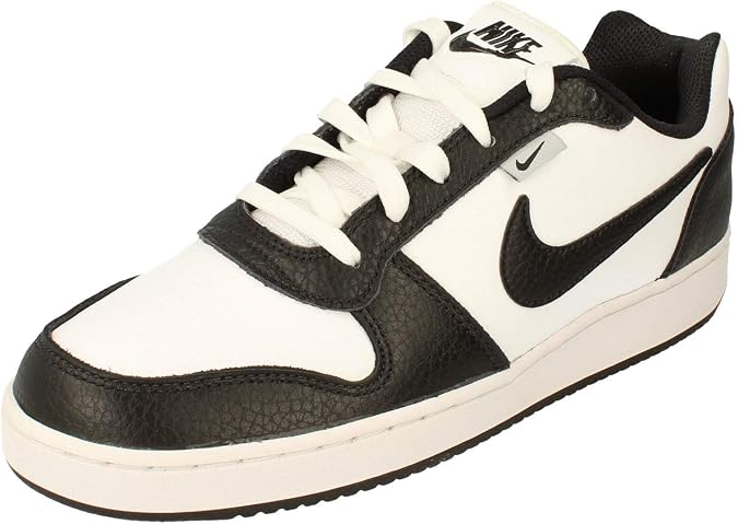 Nike Ebernon Low Prem Mens Trainers AQ1774 Sneakers Shoes (UK 10.5 US 11.5 EU 45.5, White Black Wolf Grey 102)