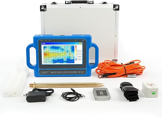 S500 Water Detector Underground Water Finder for Well Drilling Geological Prospecting Instrument with 500M Depth Automatic Mapping Function for Deep Aquifer Survey and Location