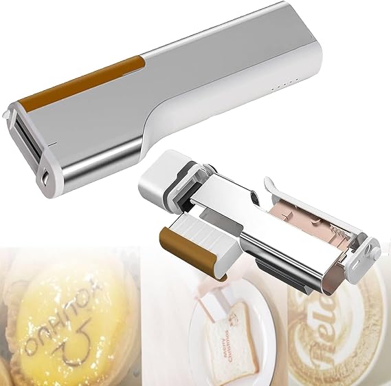 Mini Handheld Pro Table Coffee Print, Portable Inkjet Printer, Edible Printer for Cake Food Printer, Digital Inkjet Photo Printing Pen, Bread Coffee Cooking Art Cooking