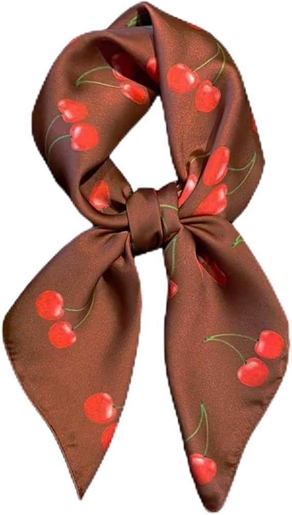 CYian Silk Feeling Scarf for Women Square Scarf Satin Head Scarves Fashion Neck Scarfs for Bag Hair Scarves Gift