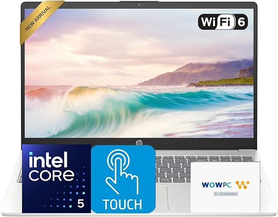 HP 2025 Pavilion 15.6" FHD Touchscreen Laptop Computer, 10-Core Intel i5-1334U, 16GB RAM, 1TB Storage (512GB SSD + 512GB External), Wi-Fi 6, Long Battery Life, Windows 11 with Microsoft Office