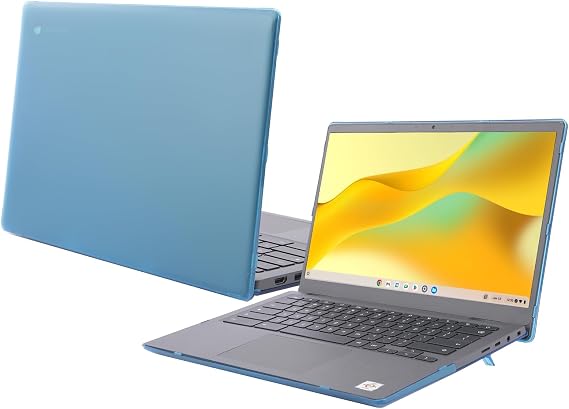 mCover Hard Case ONLY Compatible for 2023 14" Dell Latitude 3445 Chromebook (with AMD CPU and 180-degree Hinge Laptop Computer (NOT Fitting Any Other Dell Models) - Aqua