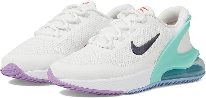Nike Boy's Air Max 270 Go (Big Kid) Summit White/Obsidian/Emerald Rise 5 Big Kid M