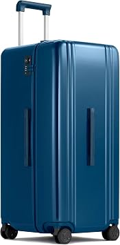ZERO Halliburton Classic Lightweight 4.0 Rolling Trunk Large, Hardside 31-Inch, 4 Dual Spinner Wheels, Telescoping Handle, Front & Side Handles, TSA Accepted Lock, 99L, Gloss Finish- Grand Blue