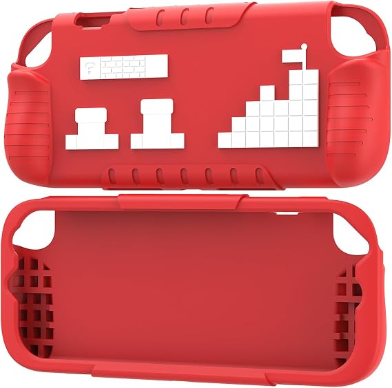 Protective Case for Nintendo Switch 2 (2025), PC Front Cover +Slicone Soft Back Shell 360 Protection, Anti-Scratch, Ergonomic Grip Design, Compatible with New Nintendo Switch 2 2025 (Red)