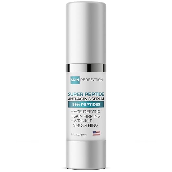 Peptide Serum for Face 99% Peptides, 8-in-1 Anti-Aging, Firming, 1 oz
