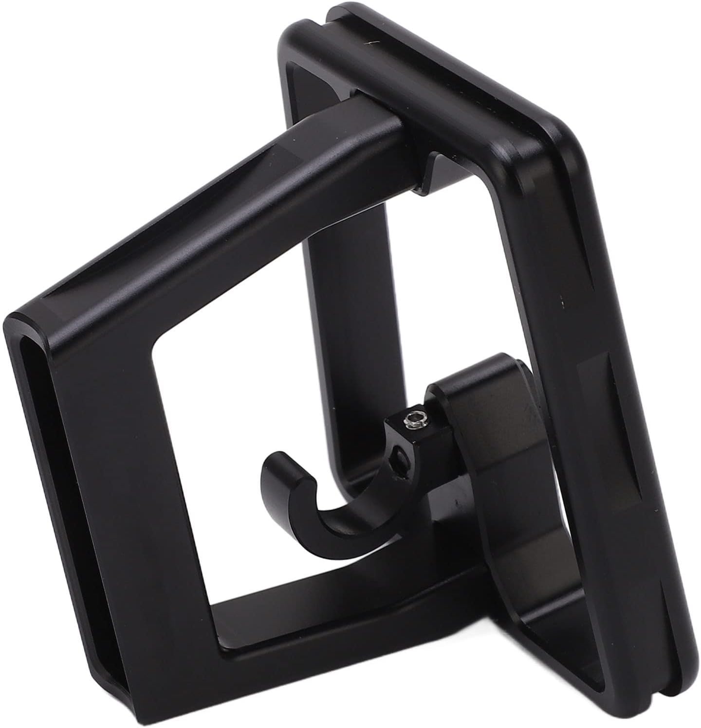 OUKENS Bicycle Front Carrier Block, Black Aluminium Alloy 3 Holes Front Carrier Shell,Bike Front Carrier Block Adapter for Brompton for Dahon,Cycling Parts