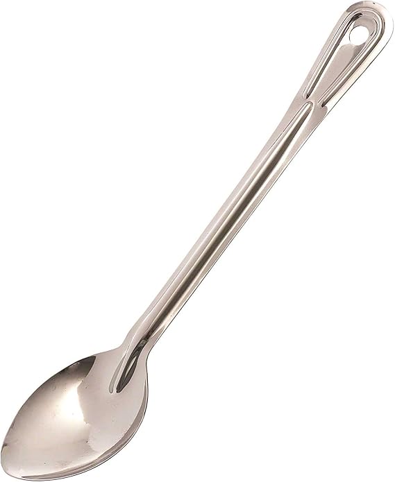 Browne 13" Heavy-Duty Conventional Solid Serving Spoon,Silver