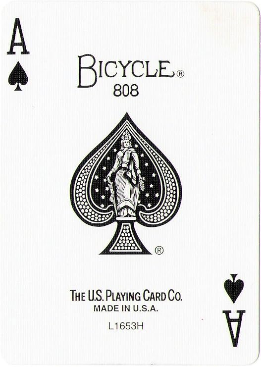 Red Back Bicycle Playing Card Force Deck (Spades, 6)