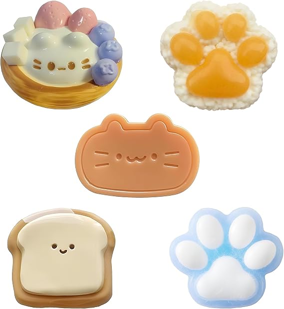 5 Pcs Squishy Kit, Soft Squishy Toys, Funny Gifts for Women Sensory Toys, Party Bag Fillers Cute Stress Relief Mini Fidget Stress Balls