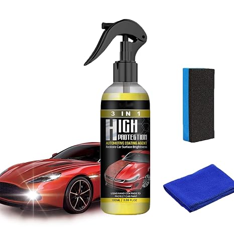 3-in-1 Ceramic Car Coating Spray - High Protection (1pc)