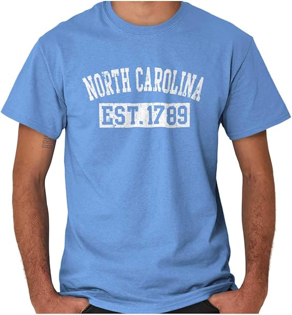 North Carolina StateアメリカギフトプリントTシャツギフトアイデアTシャツTee US サイズ: S カラー: ブルー