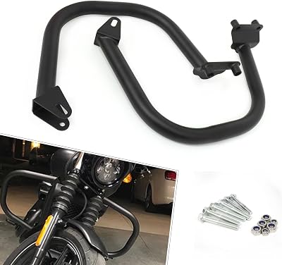 CHIFUN Crash Bars Compatible with Harley Street 500 XG500 750 XG750 2015-2022, Motorcycle 1.25 Fat Steel Engine Guard Highway Frame Protection Bars Black