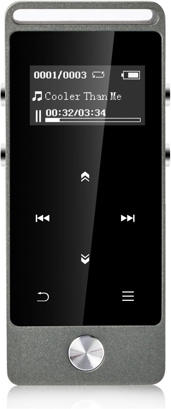 AGPTek® M20 8 GB MP3 Player, Touch-Sensitive Keys, Music Player