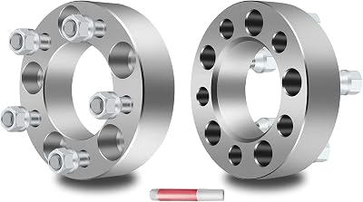 ECCPP 2PCS 5x114.3 Wheel Spacers 1.5 5 Lug 5x4.5 to 5x4.5 82.5mm CB with 12x20 Studs Fit for Ford Mustang Explorer for Jeep Wrangler Liberty Cherokee for Jeep Comanche
