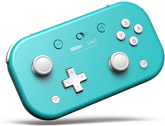 8BitDo Lite 2 Switch、Switch Lite、Android、Raspberry Pi（ピンク）用のBluetoothゲームパッド Turquoise