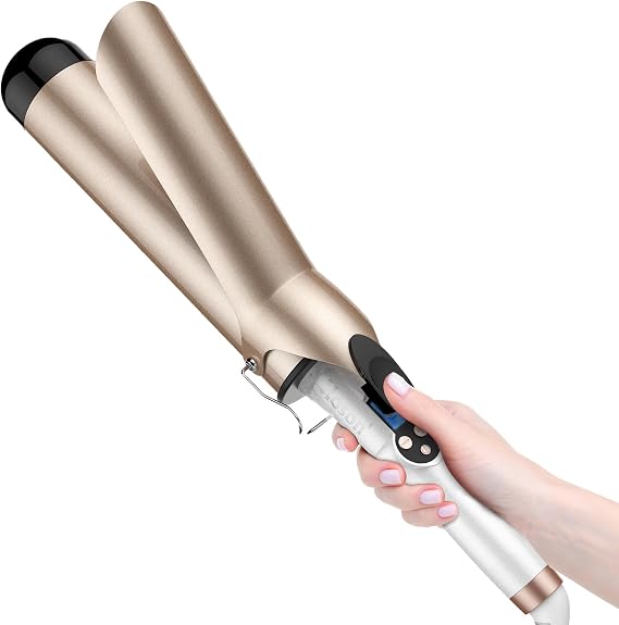 Hoson Curling Iron 2 Inch-Ceramic Wand Large Barrel for Long Hair
