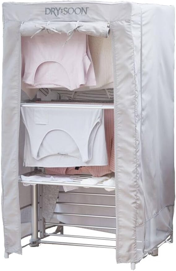 drysoon Deluxe 3-Tier Heated Airer Cover – Reduce Drying Time Improve Airer Performance