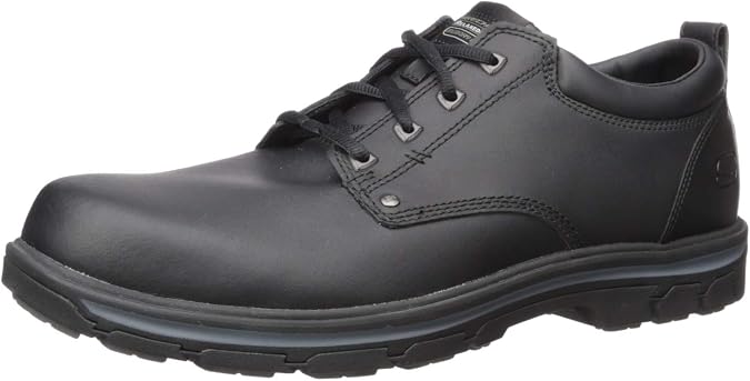 Skechers Men's Segment Rilar Oxford | Casual, Relaxed Fit, Gel-Infused Memory Foam, Leather Oxford, Lace-Up