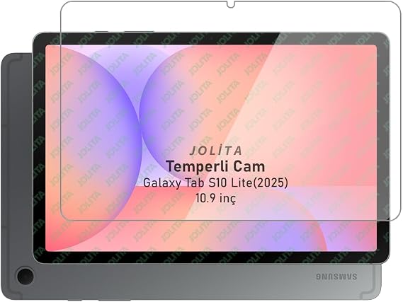 Jolita Samsung Galaxy Tab S10 Lite 10.9 inç X400 Uyumlu Temperli Ekran Koruyucu Kırılmaz Cam SM-X400NZAPTUR