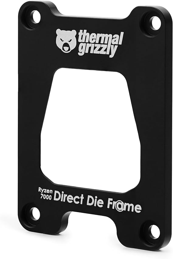 Thermal Grizzly Direct Die Frame Ryzen 7000 - for Mounting Ryzen 7000 CPUs Without The Integrated Heatspreader - Made in Germany