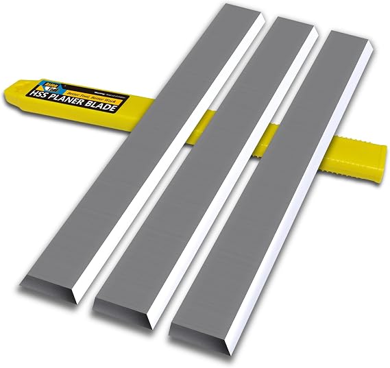 7.87 Inches Industrial Planer and Jointer Blades Knives Replacement for Grizzly Model G6698, Oliver and other 8" Woodworking Thickness Planer 200x25x3mm,3pcs