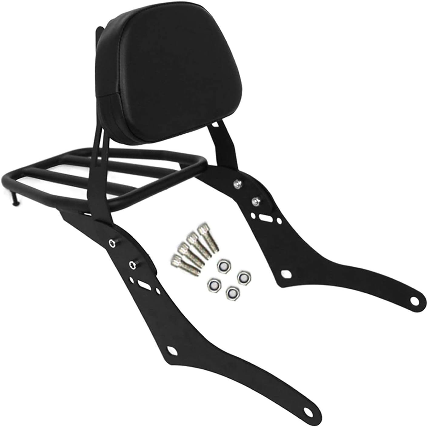 Worldmotop Motorcycle Sissy Bar Backrest Rear Passenger Seat for Honda CMX 500 Rebel CMX 300 CMX500 2017-2022 Detachable Backrest Pad A