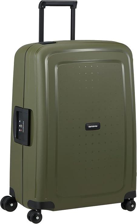 Samsonite S'Cure - Spinner M, Suitcase, M (69 cm), 79 L, Green (Olive)