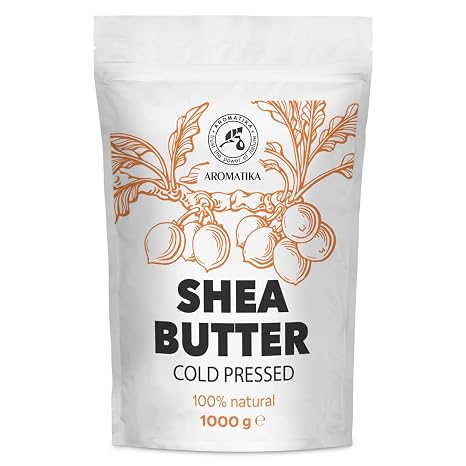 Shea Butter 1000 g - Body Butter - Pure and Natural - Karité Body Butter - Care for Face - Body - Hair - Massage - Shea Butter