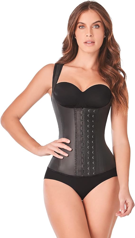 Ann Chery 2027 Corset Waist Trainer for Women | Colombian Waist Cincher with Adjustable Straps | 3 Hook Latex Body Shaper
