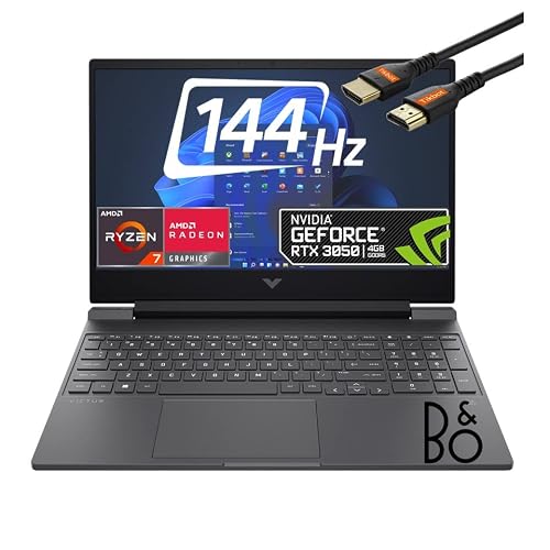 HP Victus 15.6 FHD IPS Gaming Laptop - AMD Ryzen 7 5800H - GeForce RTX 3050 Ti - 144Hz 1080p - Windows 11 WiFi 6E wHDMI