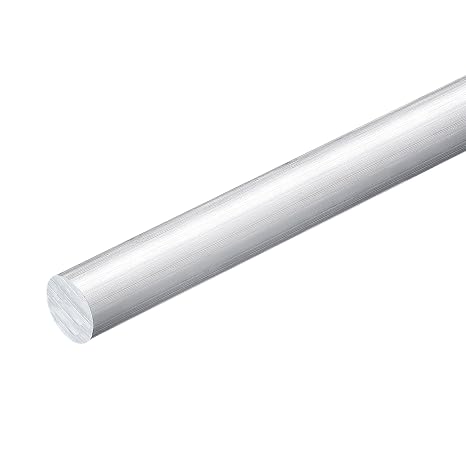 uxcell 1Pcs 7/8"(22mm) Dia Round Aluminum Rod, 12"(305mm) Long 6061 Aluminum Round Rod Solid Lathe Bar Stock for Industry Construction DIY Crafts