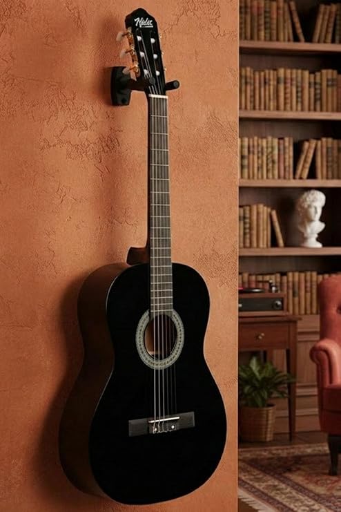 Midex CG-270BK Black Classic Guitar 4/4 Adult Size Full Set with Handle Adjustment