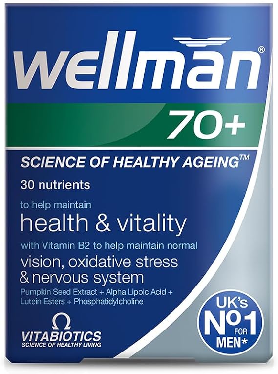 Wellman, Multivitamin Tablets for Men Over 70 Years