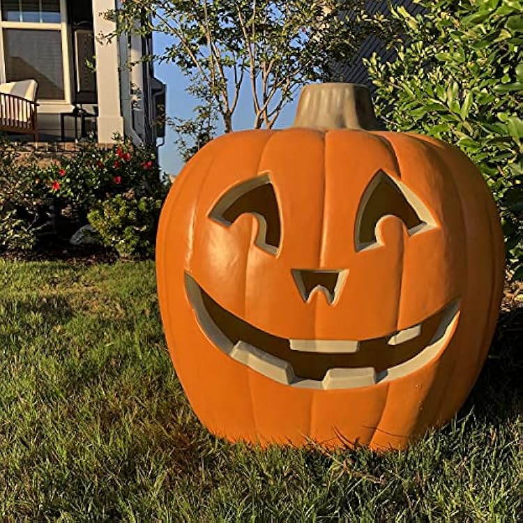 20 Jack O Lantern - Halloween Pumpkin Lantern with Pre-lit LED Bulbs - Giant Indoor Outdoor Light Up Pumpkin for Halloween Decoration in Garden, Patio, Front Door Decor