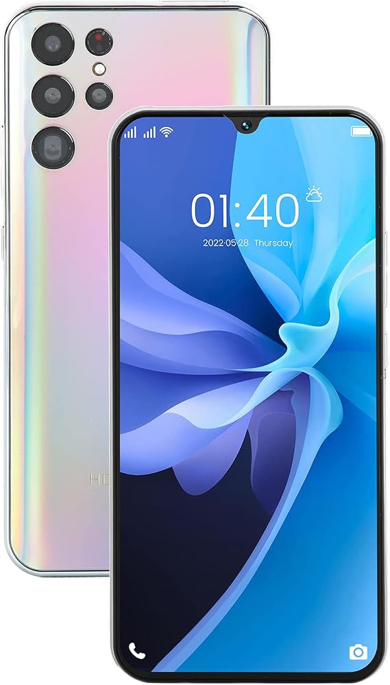 6.4 Inch 5G Unlocked SMArtphone with 64GB Onboard Memory, 1960 X 1080 Pixels, Fully Laminated Curved Screen, 12Nm Processor, Long Battery Life, Built in 6000mAh Li IOn Battery(USA)