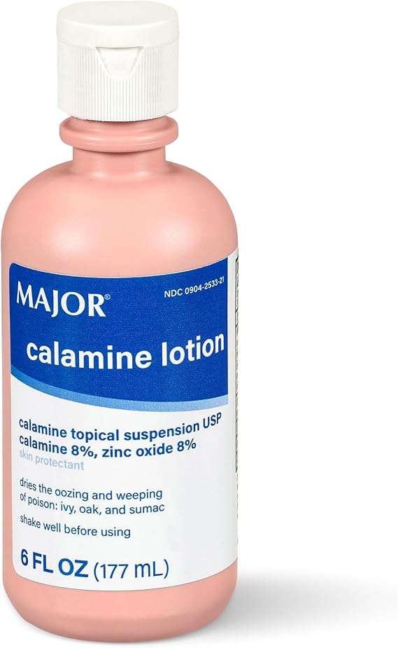 MAJOR Calamine Lotion - Calamine Topical Suspension USP Skin Protectant - 6 Fl Oz (177 mL) (1 Pack)