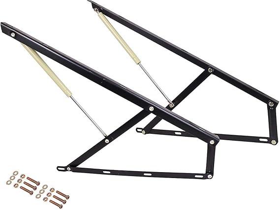 3FT Hydraulic Bed Lift Mechanisms for Sofa Bed Box Storage Space Saving DIY Project Hardware,Black