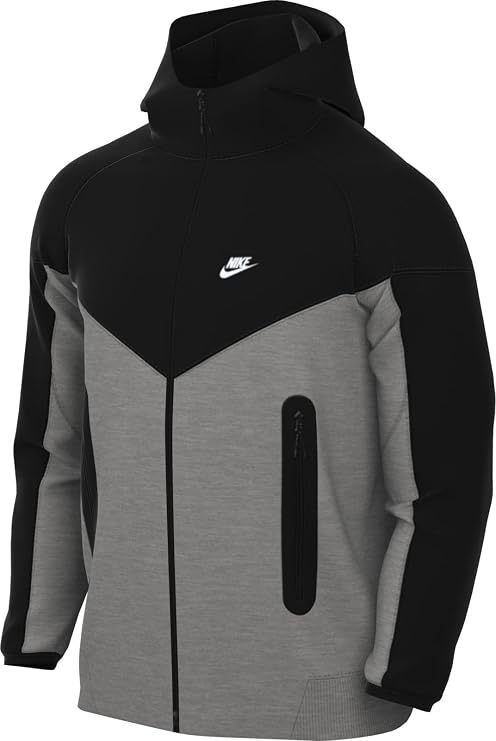 Nike Sportswear Tech Fleece Windrunner Men's Full-Zip Hoodie Size - Medium Heather/Black