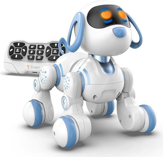 STEMTRON Programmable Remote Control Robot Cat Robot Dog for Kids